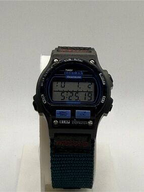Vintage Timex Ironman Triathlon Watch 8-Lap Indiglo Mid-Size